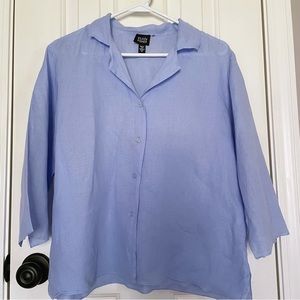 Linen Eileen Fisher Button Down